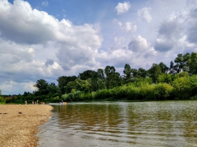 Купание в реке