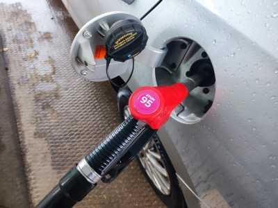 На автозаправке