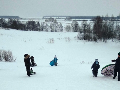 Катание на тюбингах