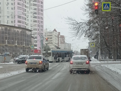 Гололед в городе