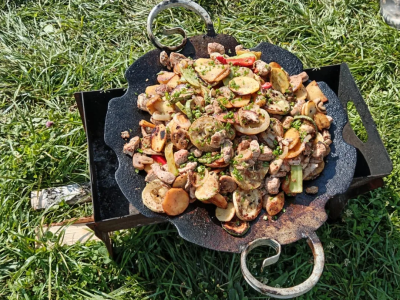 Садж на углях