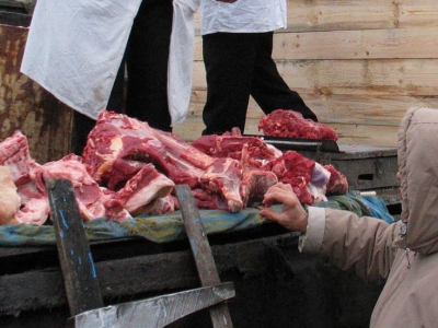 Мясо на прилавках