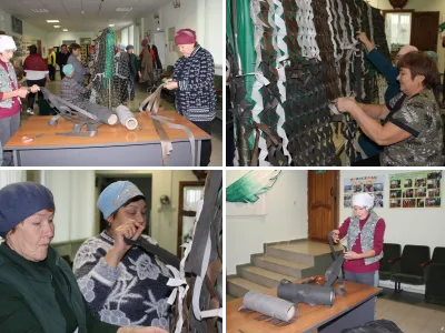 Волонтеры плетут сети