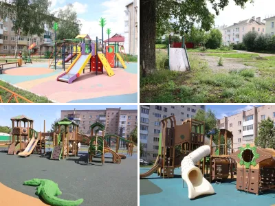 Детские площадки, горки