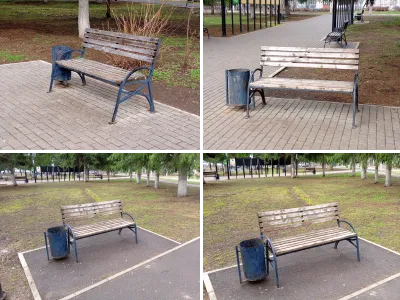 Скамейка в парке