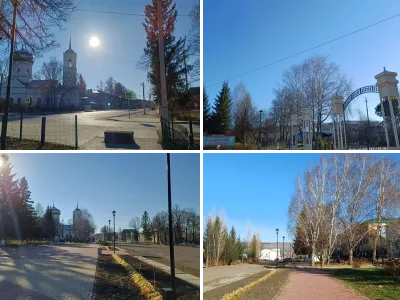 Осень в селе Большеустьикинское