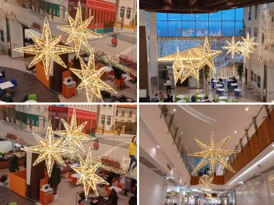 Новогодние звёзды в торговом центре