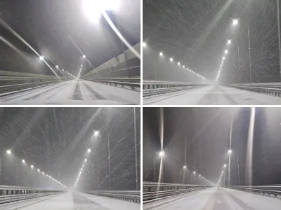 Буран на трассе